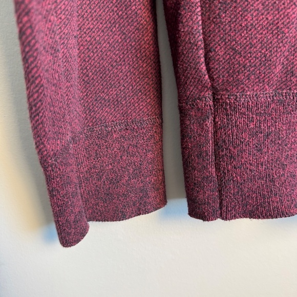 Robert Graham Men's 1/4 Zip Long Sleeve Pullover Sweater Maroon/Black Medium - Picture 2 of 15